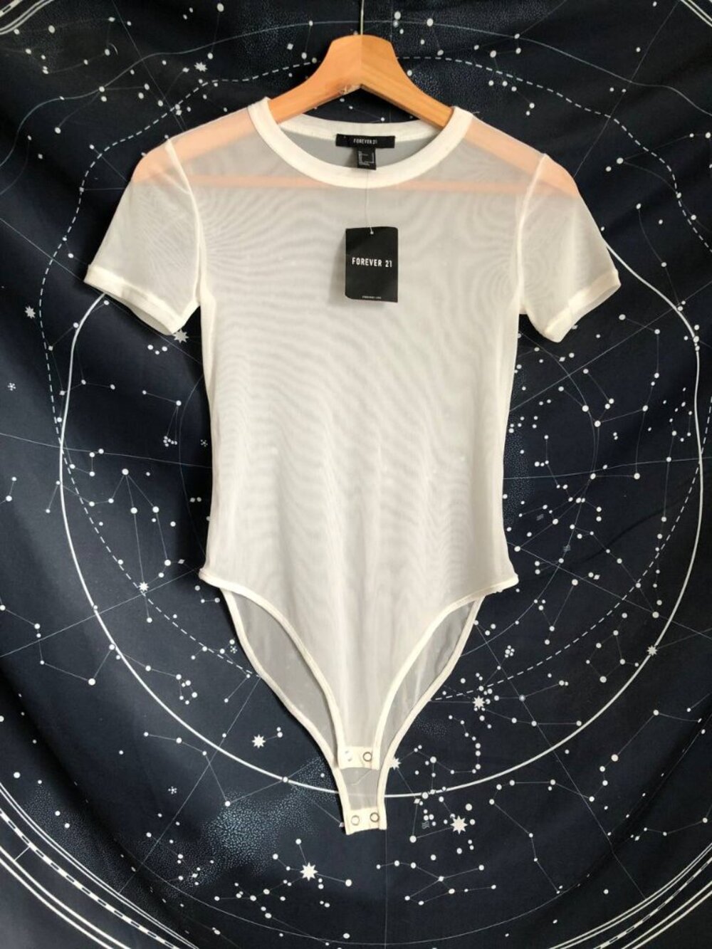 NWT Forever21 sheer bodysuit